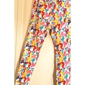 Pepperts MultiColor Jeggings Pant Juniors Sz 10/11